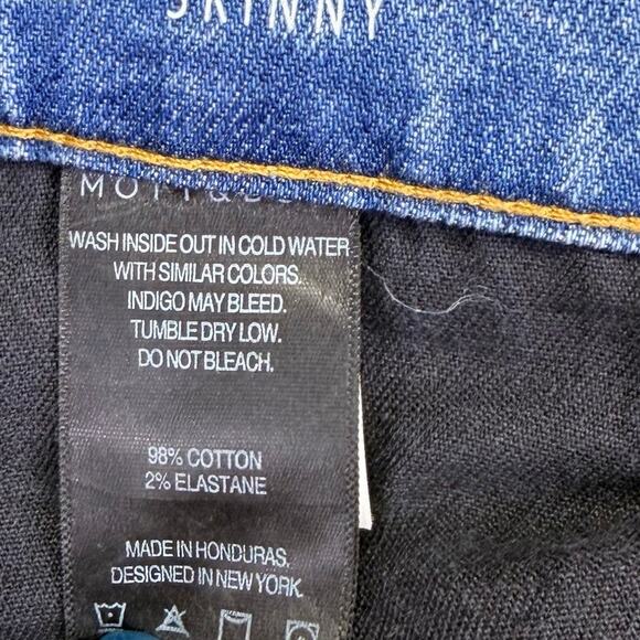 MOTT & BOW Benson Skinny Jeans Mens 33x32 Blue Stretch Denim Classic Mid Rise - Picture 9 of 11